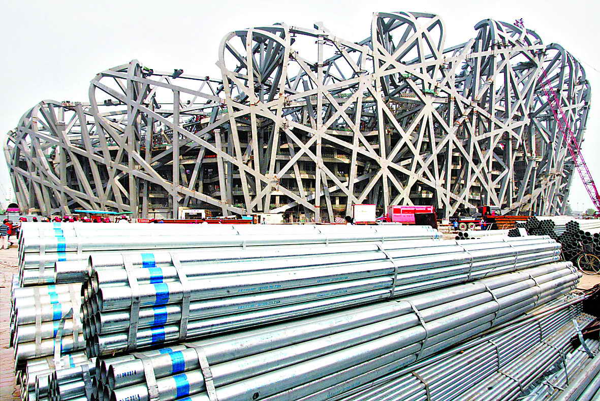 鳥巢主鋼結構施工年底前將完成 邁向建成的重要里程碑