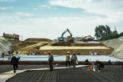 安徽肥西 大建設工地如火如荼 工程熱潮彰顯發(fā)展活力